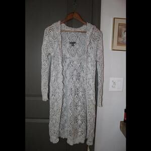 PacSun Open-Knit Hooded Cardigan